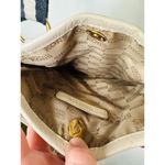 Michael Kors Yellow Navy Geometric Design Patent Leather Crossbody Handbag Photo 1