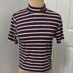Teddy Fresh  Need a Hug Striped Mock Neck Tee Photo 0