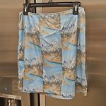 đź’•MAISIE WILENđź’• Dial Up Skirt ~ Alpine Mountain Scene Medium M NWT Blue Photo 8