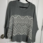 Anthropologie  Wooden‎ Ships oversized V neck poncho sweater size medium Photo 0