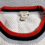 J.Crew  White Fishermen’s Knit Crewneck Academic 100% Cotton Sweater XSmall EUC Photo 1
