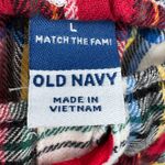 Old Navy women's flannel pajama joggers large tartan plaid holiday red white NEW Photo 6