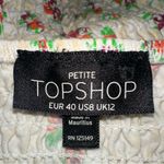 Topshop  Floral Short Sleeve Crop Top Size 8 Petite Photo 3