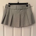 Free People  SER.O.YA Kimi Low Rise Gray Pleated Mini Skirt with Belt Size Small Photo 6
