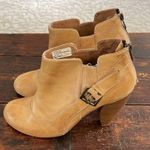 Very Volatile  Tan Leather Heeled Ankle Boots w/Buckle 3" Size 8.5 Photo 0