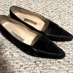 Manolo Blahnik  Suede Point Toe Loafer Black- Size 39 (9) Photo 0