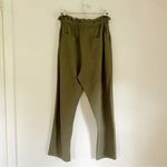 Emerson Fry Paris Paperbag Pant in Army Linen Size L Retail $248 Photo 8
