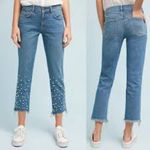 Pilcro and the Letterpress Anthropologie Pilcro Hyphen Pearl Embellished Jeans size 27 Photo 1