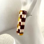 Nat + Noor checkered pattern earrings Photo 4