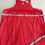 ON 34th Dress Linen halter sleeveless shift dress xs coral Pink Photo 9