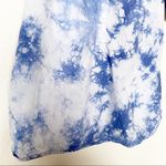 Joe Fresh  Blue White Tie Dye Popover Blouse Size Large Photo 5