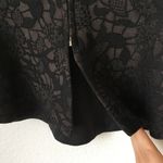 McGinn NWOT Black Brocade Lace Peplum Top Photo 6
