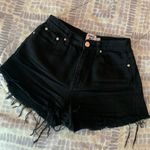 Princess Polly Black Denim Shorts Photo 0