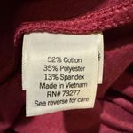 Croft & Barrow Plus Size Straight Mid Rise The Easy Knit Pant Berry 3X NEW Photo 3