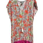 Ralph Lauren  Multi-color Paisley Flutter Sleeve Swim Cover-Up Dress Medium Photo 0
