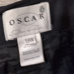 Oscar de la Renta  Black Wool Blend Pants Size 18W Photo 1