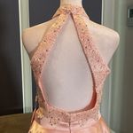 Women’s Satin & Lace Halter Short Prom Party Dress 2 Pieces Size 4 NWT Photo 4