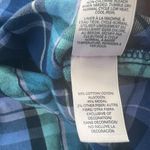 Victoria's Secret Blue Pink Metallic Plaid Oversized Sleep Shirt Nightgown XS Photo 4