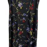 Harold’s Vintage Silk Women’s Floral Maxi Dress Size 10 Black Photo 0