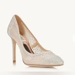 Badgley Mischka NWB  size 8.5 heel
Weslee Crystal Embellished Evening Shoe bling Photo 1