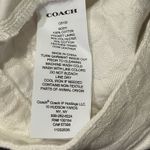 Coach  White Logo Denim Shorts Womens 6 Designer Quiet Luxury Resort Summer Prep Photo 7