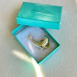 Tiffany & Co. Authentic Rare 18k Gold 925 Silver Dolphin Hoop Brooch Pin Photo 10