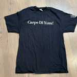 Port & Company Black Carpe Di Yum Culinary Institute of America T Shirt Size L Size L Photo 0