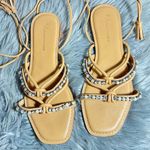 Anthropologie  Puka Ankle-Tie Sandals Size 8M Photo 4