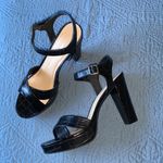 Chinese Laundry  Black Strappy Crocodile Sandals Shoe‎ Size 9.5 Photo 1