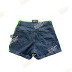 Mango  Women's Black Acid Wash High Rise Mom Fit Shorts size 10, Great Condition Photo 6