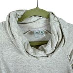 Aventura Gray Cream Heather Cowl Neck Stretchy Long Sleeve Athleisure Top Size S Photo 2
