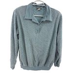 g.w. Division of graff terry cloth long sleeve polo textured vintage collared Blue Size XL Photo 0