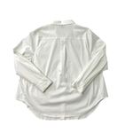 Universal Standard  Stretch Cotton Poplin Button Down Shirt White size 18, Medium Photo 4