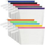 Sinzip 10 Pieces Cotton Canvas Pouch Bags​​​​​​ White Photo 0