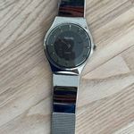 infinity Ladies Watch Black Dial Stainless Mesh Adjustable Bracelet Photo 2