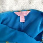 Lilly Pulitzer Ariel Blue Gold Maisy Silk Blend Racerback Camisole Top S Photo 7