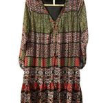 Ny Collection  Long Sleeve Bohemian Lace Up Dress Photo 0
