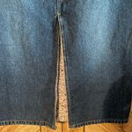 Eddie Bauer Women’s Size 10 Blue Denim Front Slit Midi Skirt Photo 2