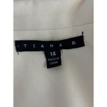 Tiana B . Blazer and Skirt Womens 14 Cream Notch Lapel Long Sleeve Button Front Photo 7