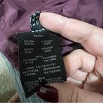 Add Luxury Burgundy Real Down Pillow Neck Puffer Jacket Purple Size 2 Photo 11