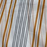 potter's pot White and Gold Striped Neck Tie Blouse Photo 7