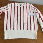 Equipment  AMRIT SWEATER - FANCY RIBBED KNIT WHITE/BLOOD MOON Photo 12