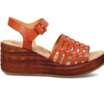Kork-Ease KORKS Marley Faux Leather Sandal Women's 11 Orange Upper Cushioned Cork NWOT Photo 4