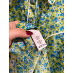 Cinq à Sept Cinq A Sept Womens Leon Sleeveless Pearl Snap Floral Print Blouse Size Large Photo 2