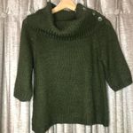 Paraphrase  Cropped Short Sleeve Turtleneck Cowlneck Sweater Size Medium Photo 3