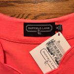 Duffield Lane 3/4 Sleeve Sabrina Scallop Coral Midi Dress Size M NWT Pink Size M Photo 2