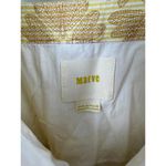 Maeve  by Anthropologie Neutral Motif Yellow Cafe Dress - Size - 10 Photo 5