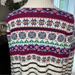 Talbots Cabincore Plus FairIsle Shawl Cardigan Sweater Nordic Stripe Knit Size X Photo 7