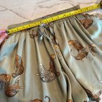 NWOT MABLE Boutique Sage Green Satin Cheetah Drawstring Pull On Shorts Small​ Photo 8