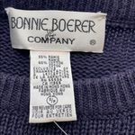 Bonnie Boerer Rare Vintage Nautical Yacht Sweater Size S NEW Blue Photo 10